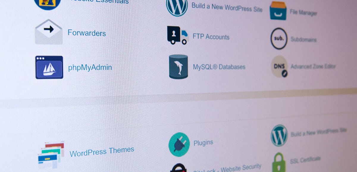 web hosting control panel features